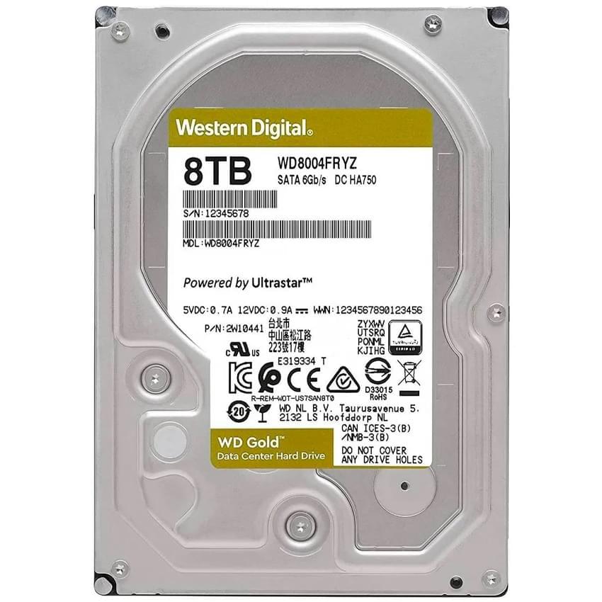 Disco Rigido Hdd 8Tb 3,5 Western Digital Gold Wd8004fryz